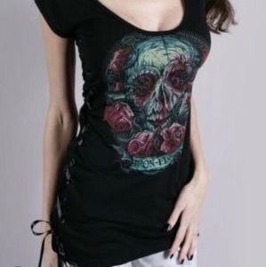 Iron Fist Santeria scoop nect long fitted t